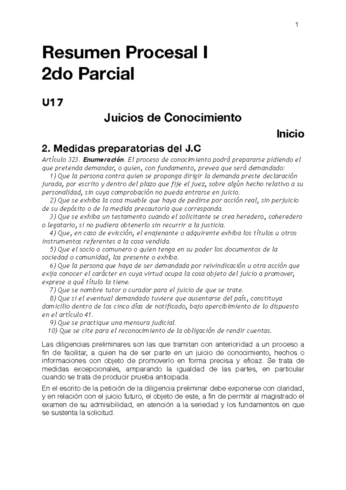 Resumen 2do Parcial Procesal - Resumen Procesal I 2do Parcial U Juicios ...