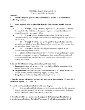 Psychology Pearson CH 1 Notes - Introduction: Biopsychology As A ...