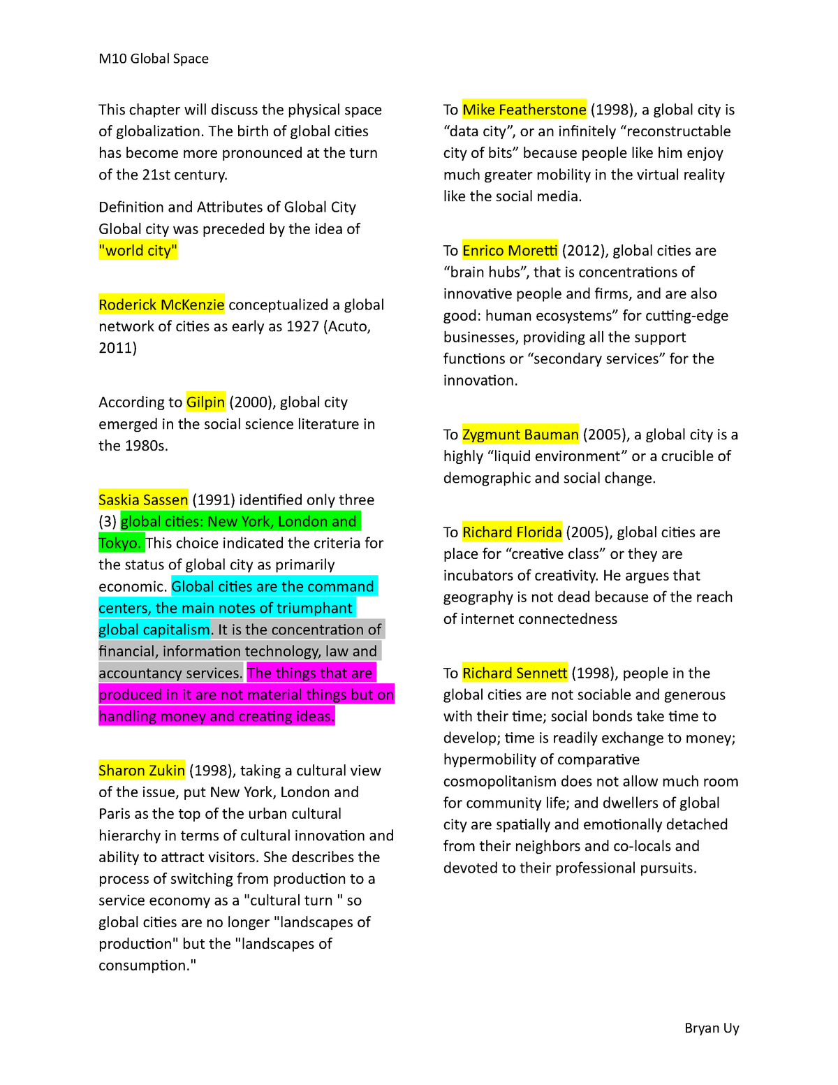 M10 about intergration of global sea - M10 Global Space This chapter ...