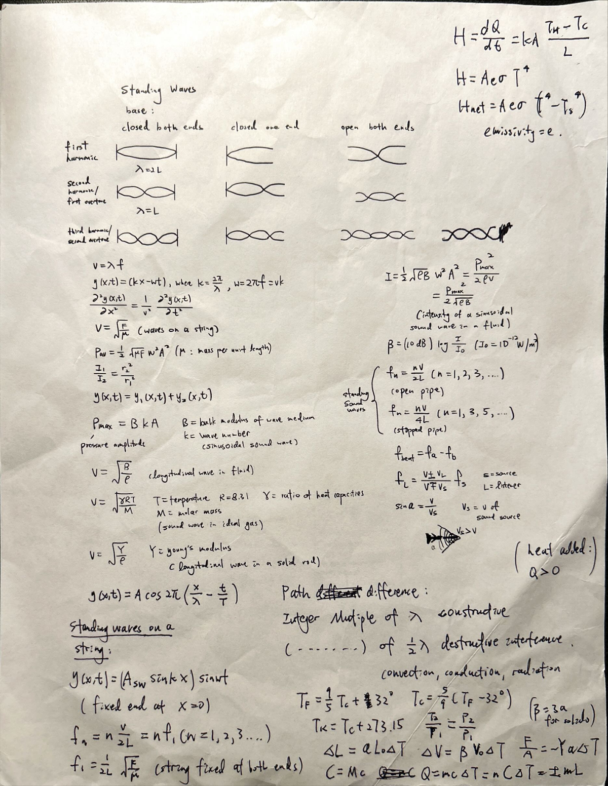 Cheat sheet - Summary General Physics III - PHYS 12300 - Studocu