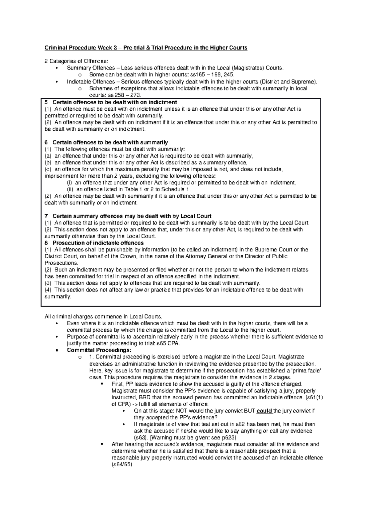 UNE Criminal Procedure Week 3 – Pre - Criminal Procedure Week 3 – Pre ...