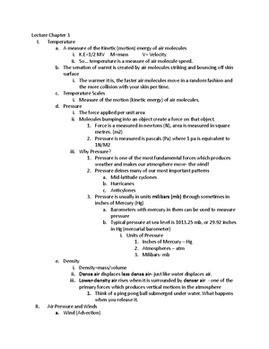 Chapter 3 & 4 Textbook Notes - Weather and Climate Exam Two Notes I ...