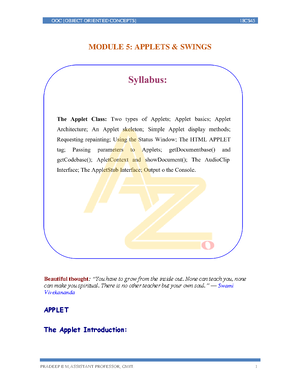 Module 2(New)-Introduction to JAVA - MODULE 2 : INTRODUCTION TO JAVA ...