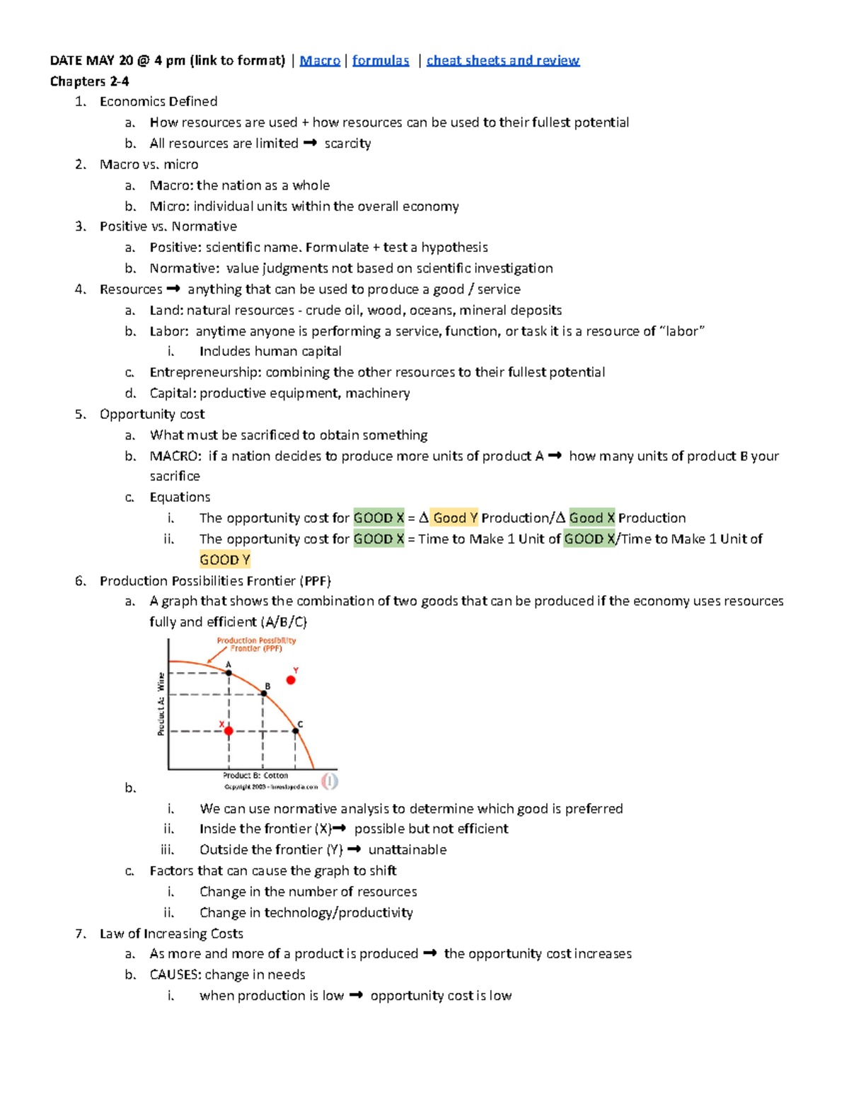 Chapter Demand Elasticity and Shifters DATE MAY 20 4 pm (link to