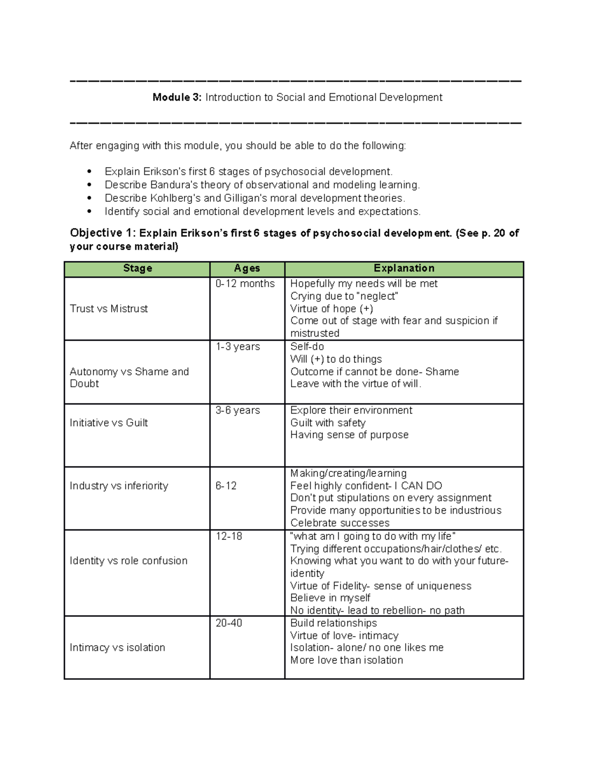 module 3 critical thinking activity psychology