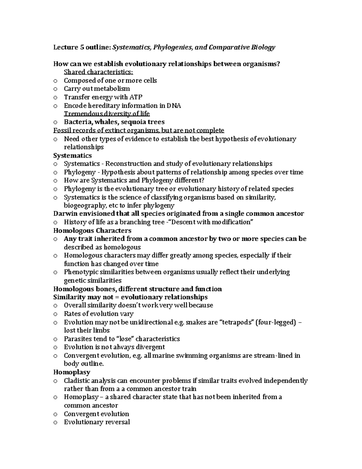 Lecture+5+outline - Class Lecture notes - Lecture 5 outline ...