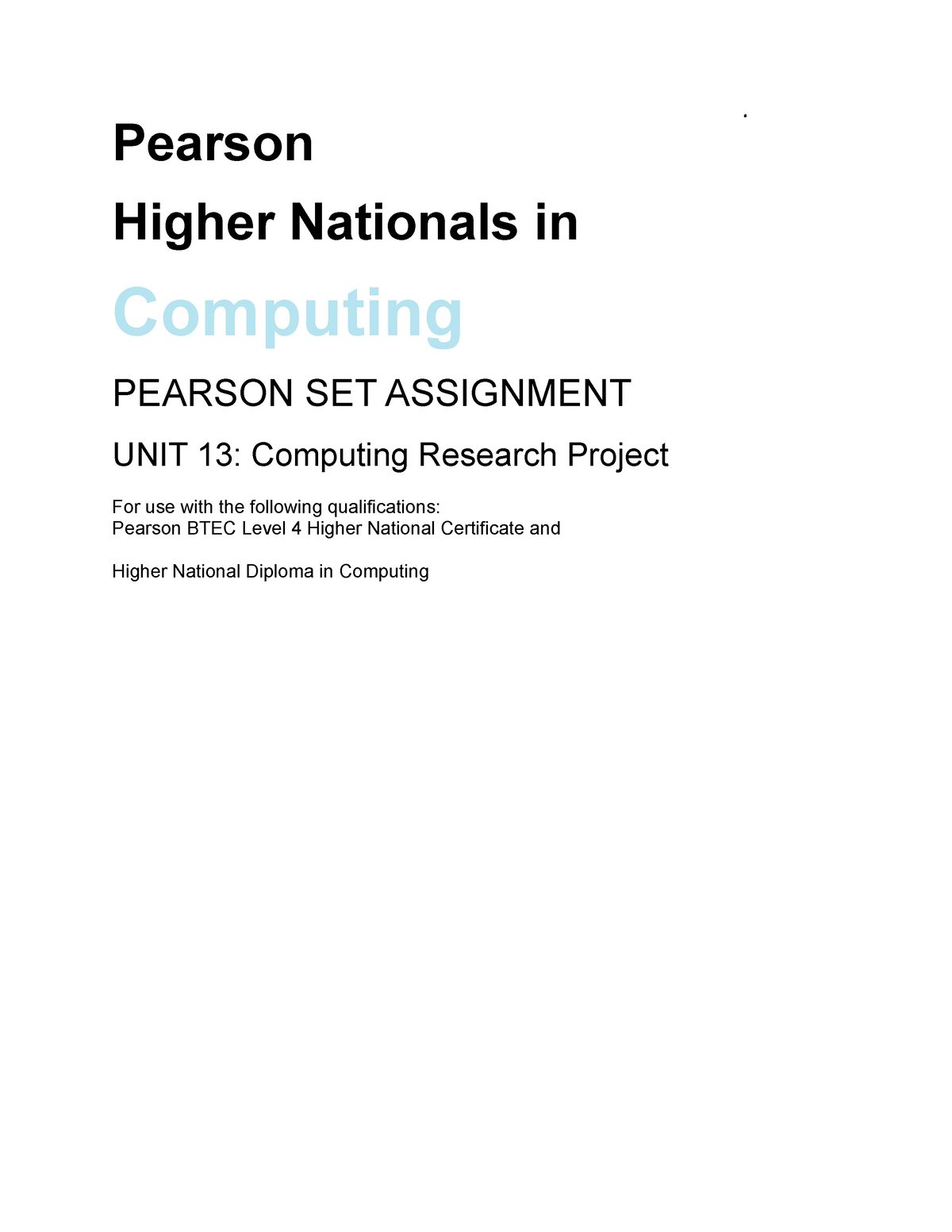 higher computing science assignment 2020