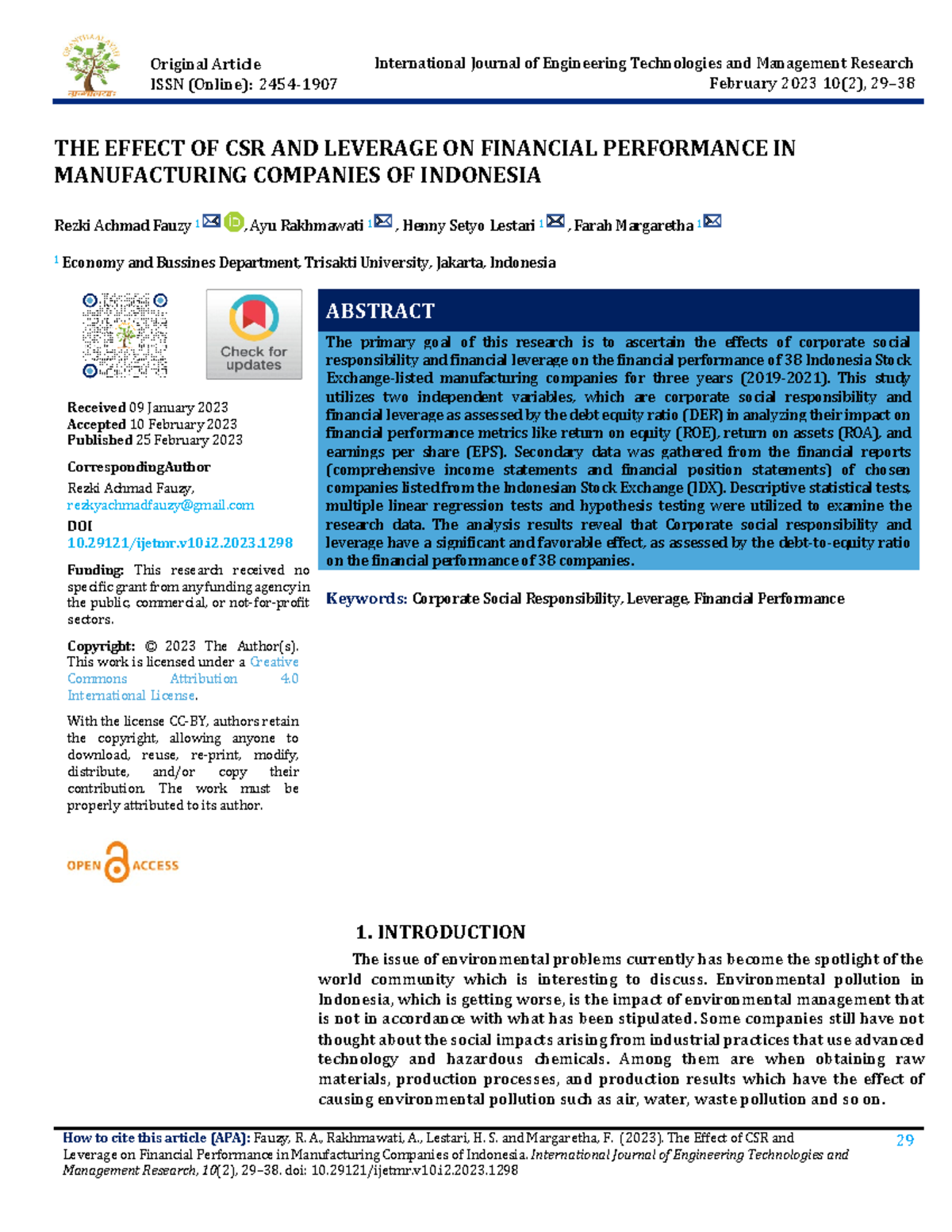 03 Ijetmr 23 A01 1298 Original Article Issn Online 2454