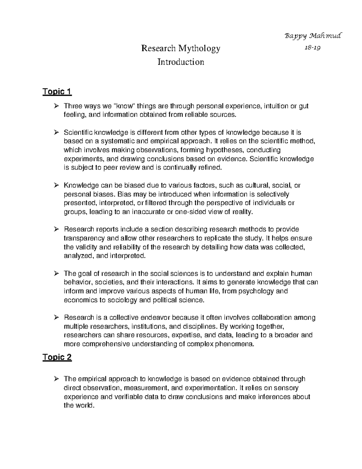 Reaearch methology Ch 1 - Bappy Mahmud Research Mythology 18 - 19 ...