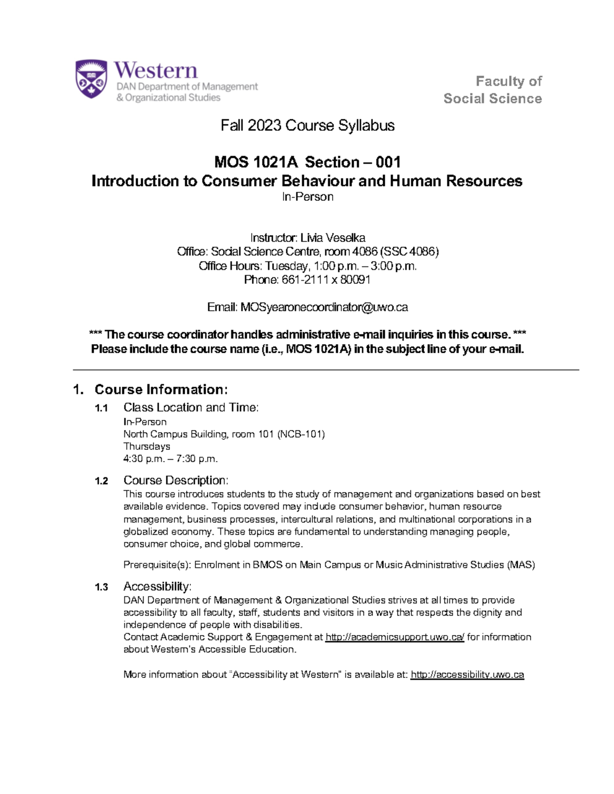 Mos1021 - practice materials - Faculty of Social Science Fall 2023 ...