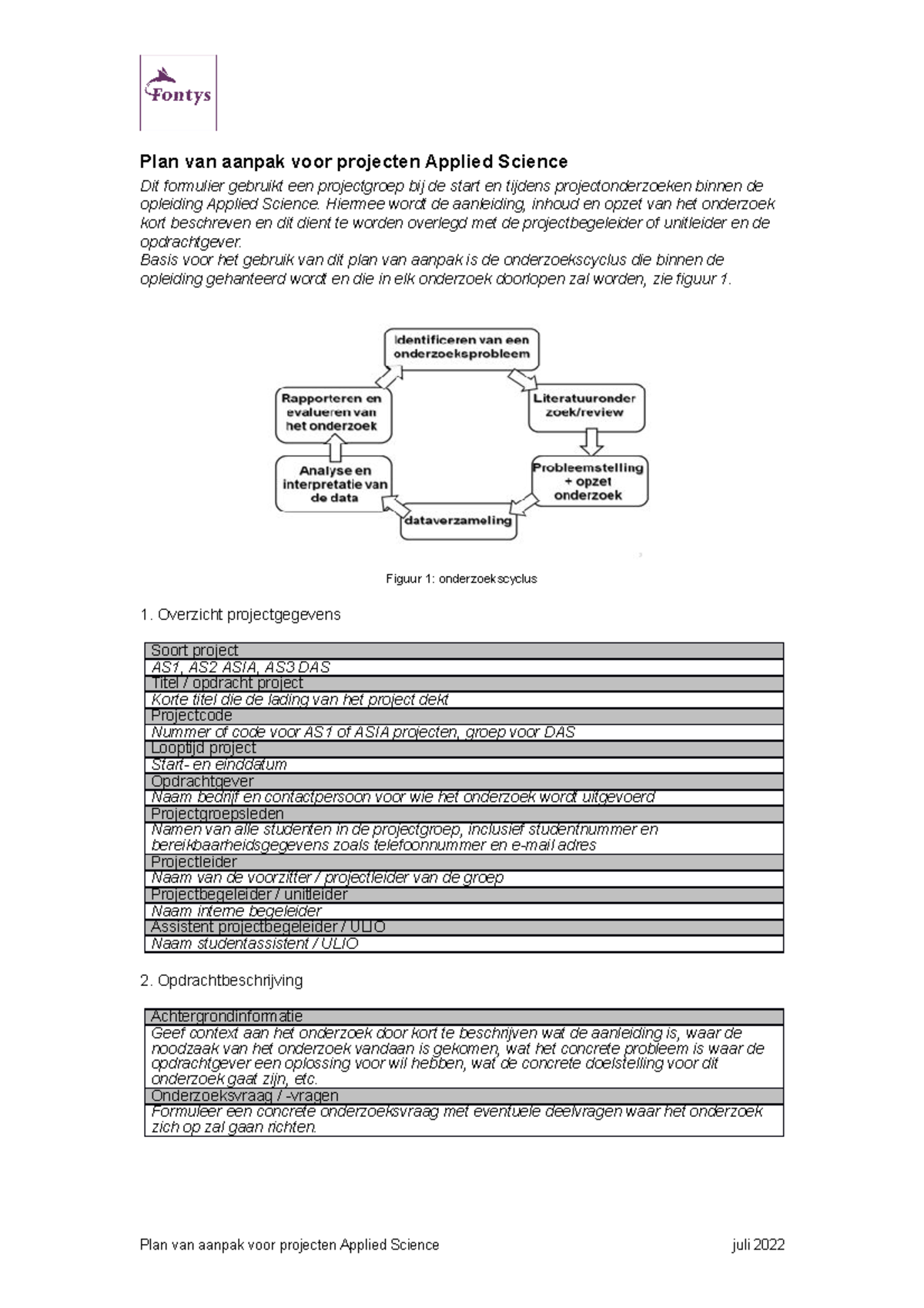 plan van aanpak master thesis