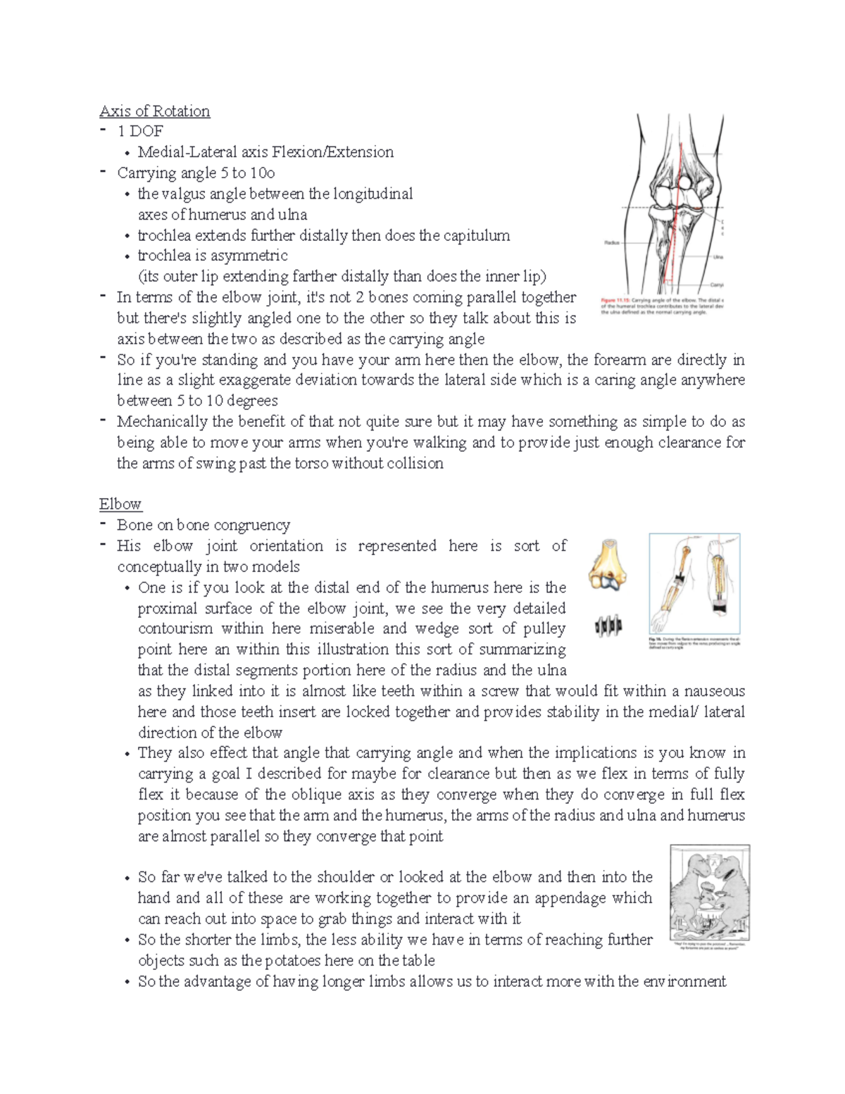 L31 - Professor Pearsall - Axis of Rotation - 1 DOF Medial-Lateral axis ...