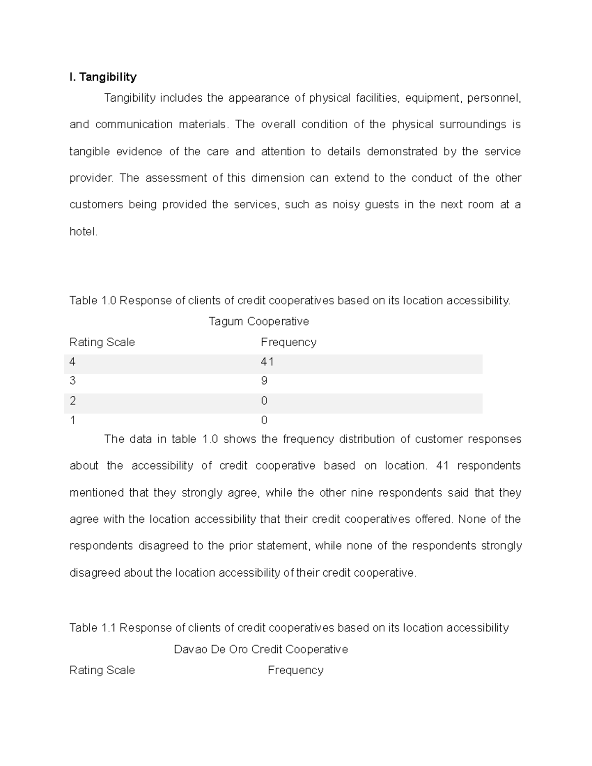 Thesis mmm - I. Tangibility Tangibility includes the appearance of ...