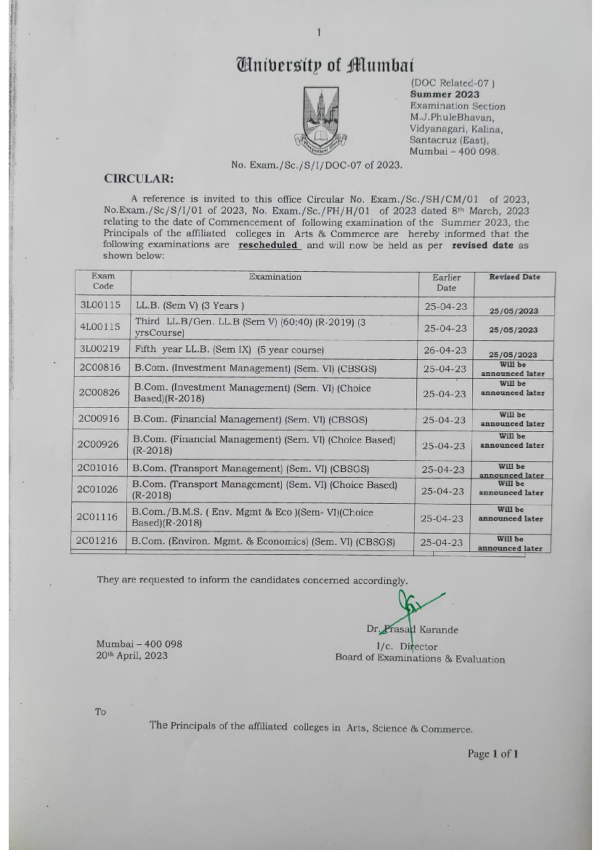 Doc related-07 summer 2023 - Mumbai University - Studocu