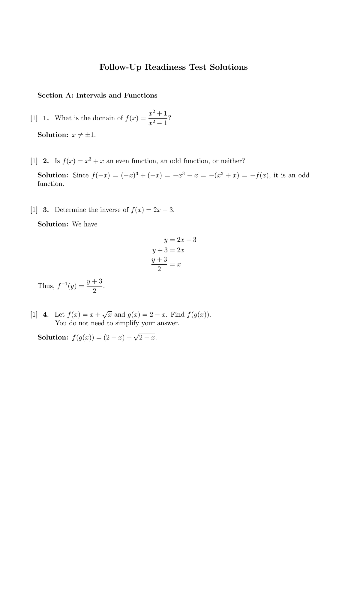 Readiness Test 2 soln - Work needed - Follow-Up Readiness Test ...