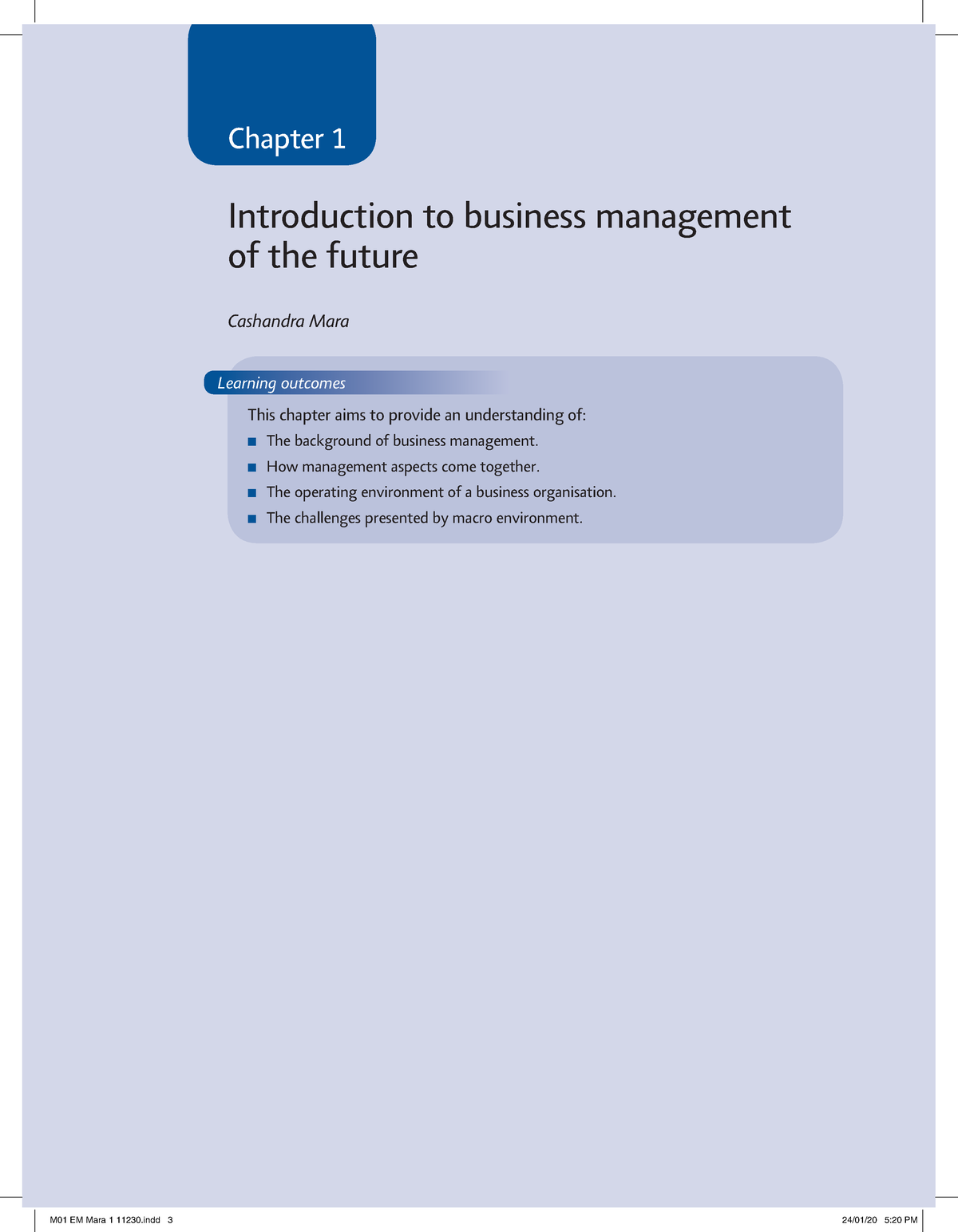 Chapter 1 Textbook For Business Management 2A - Chapter 1 Introduction ...