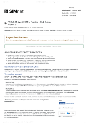PROJECT: Word 2021 In Practice - Ch 2 Guided Project 2-1 - Contractor’s ...