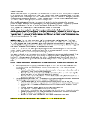 Chapter 5 answers - Chapter 5 Assignment Process: First read the ...