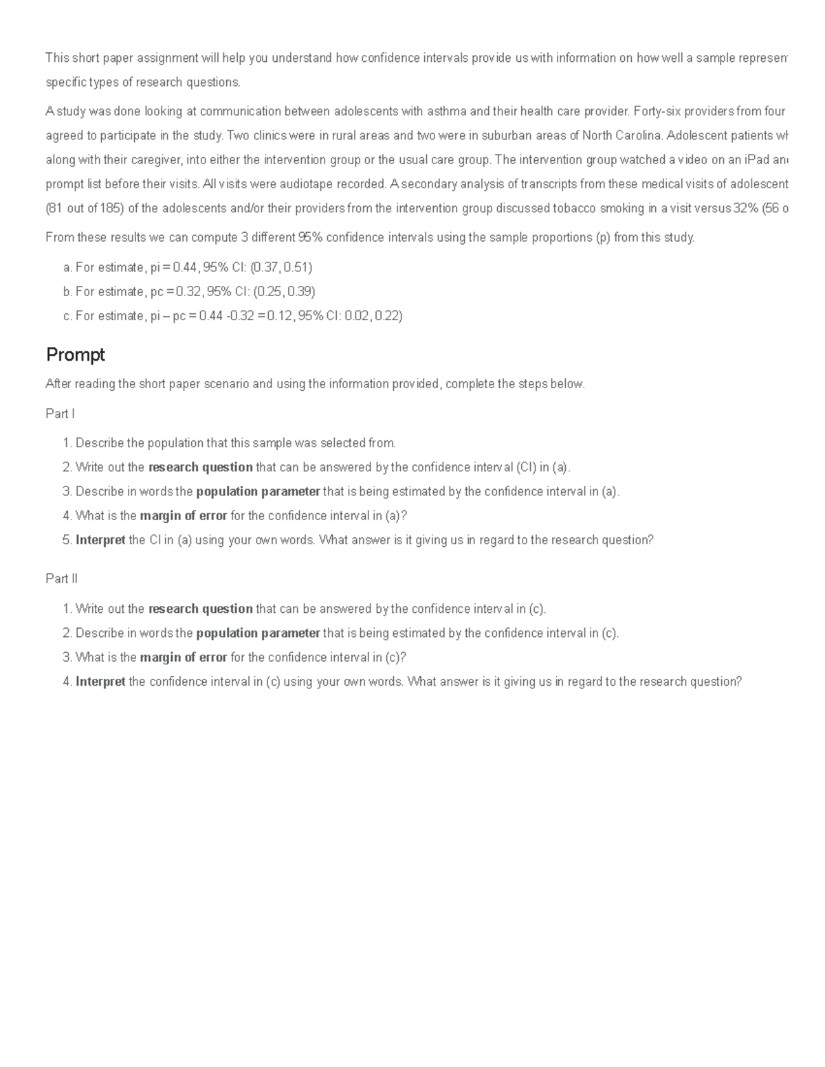 Module Four Short Paper Guidelines and Rubric - IHP-340-T2856 Stats ...