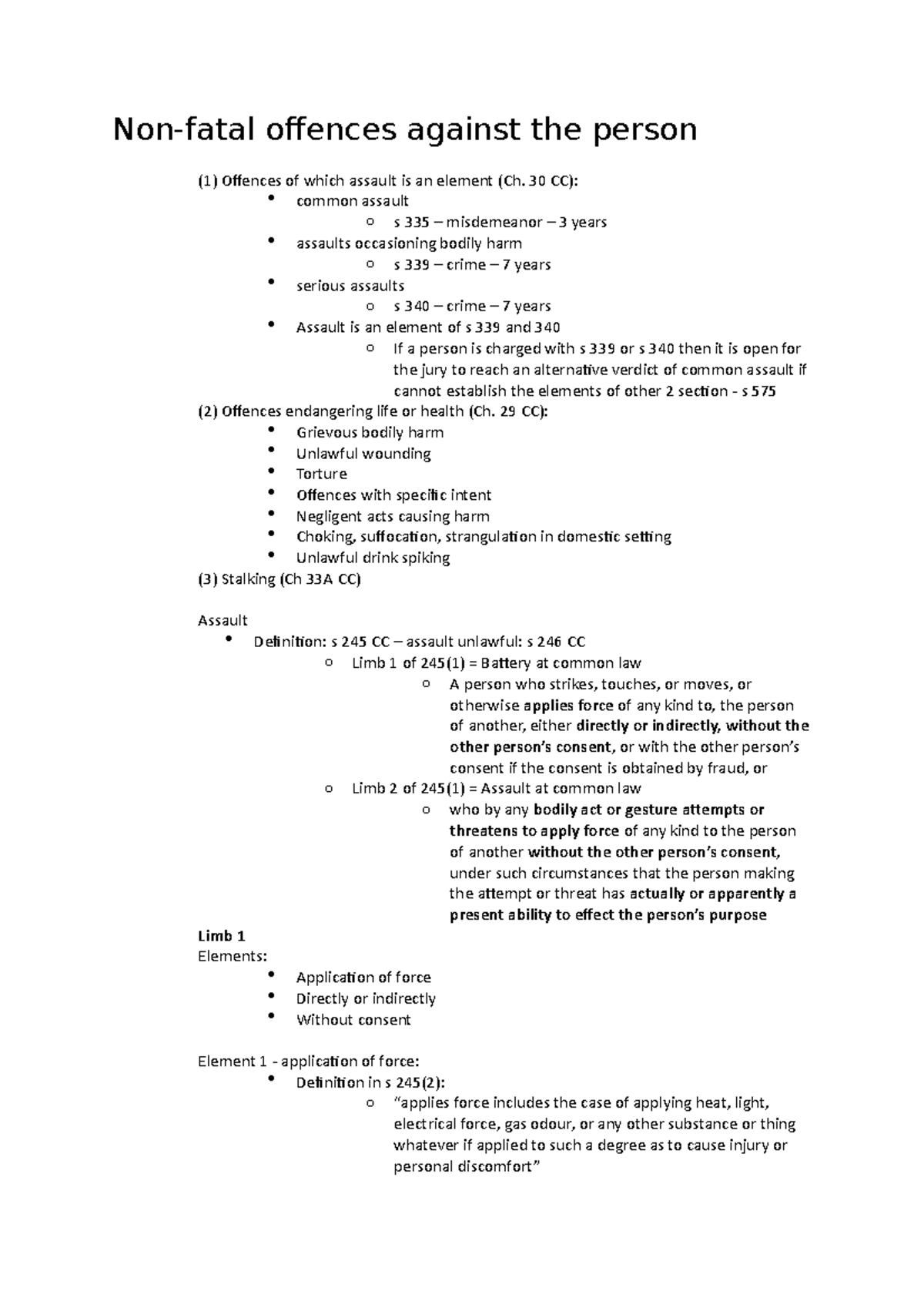 non-fatal-offences-against-the-person-non-fatal-offences-against-the