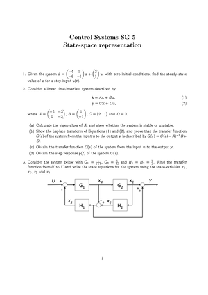 Chapter 1 - Signals and Systems Notes Chap 1 - Signals, Systems and ...