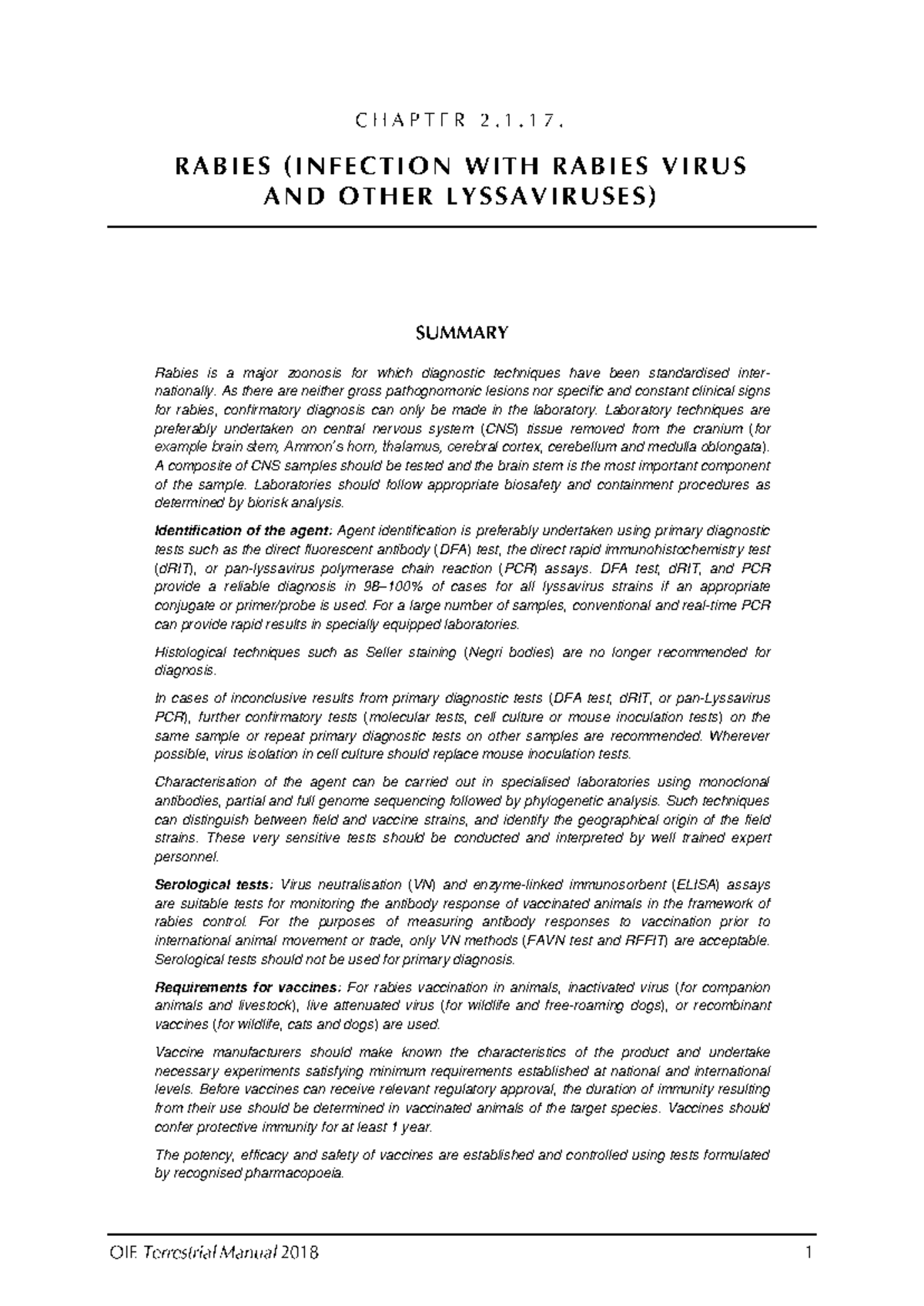 Rabies and its management - Rabies is a major zoonosis for which ...
