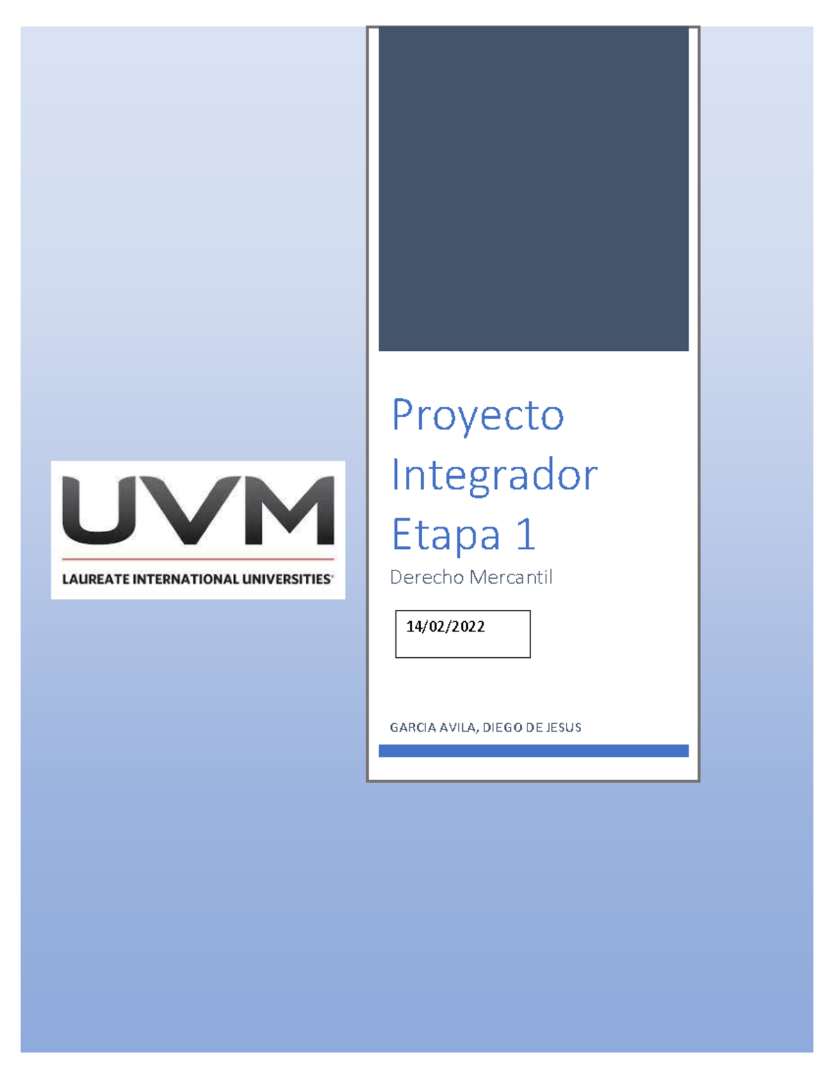 Proyecto Integrador 1 - Aaa - Proyecto Integrador Etapa 1 Derecho ...