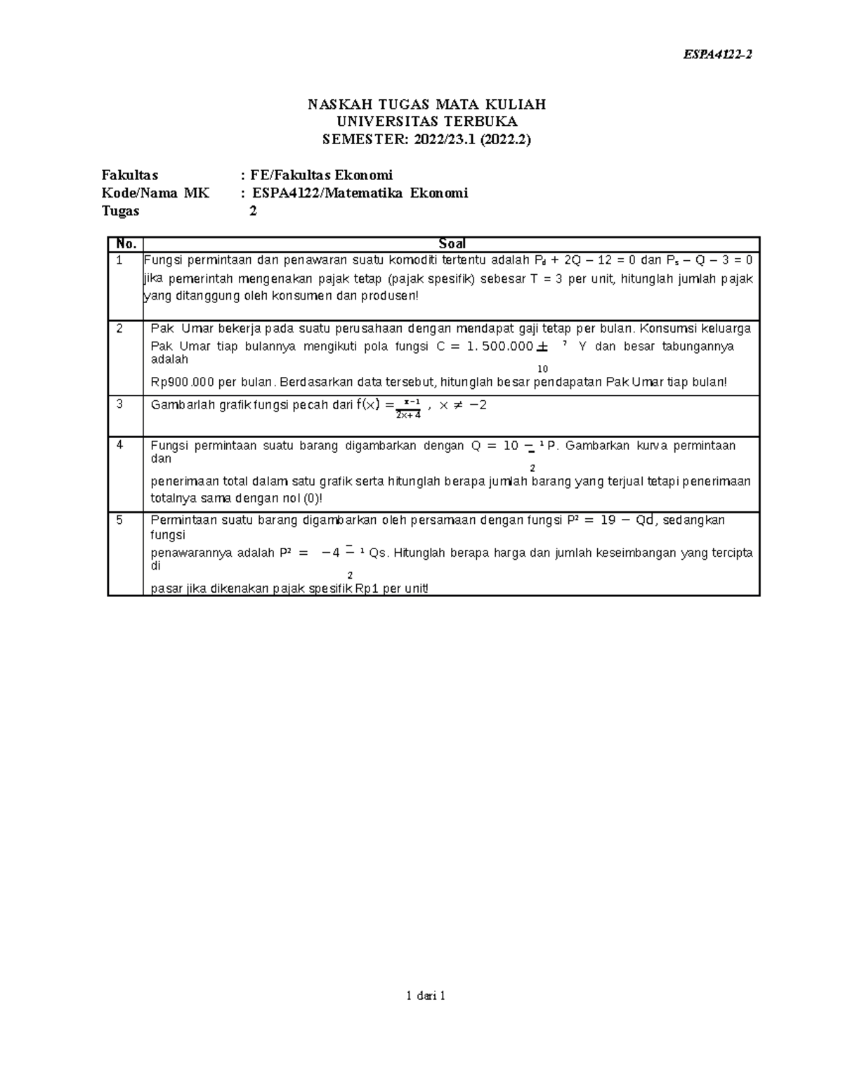 Soal Espa4122 Tmk2 2 - Hhfbb - ESPA4122- NASKAH TUGAS MATA KULIAH ...