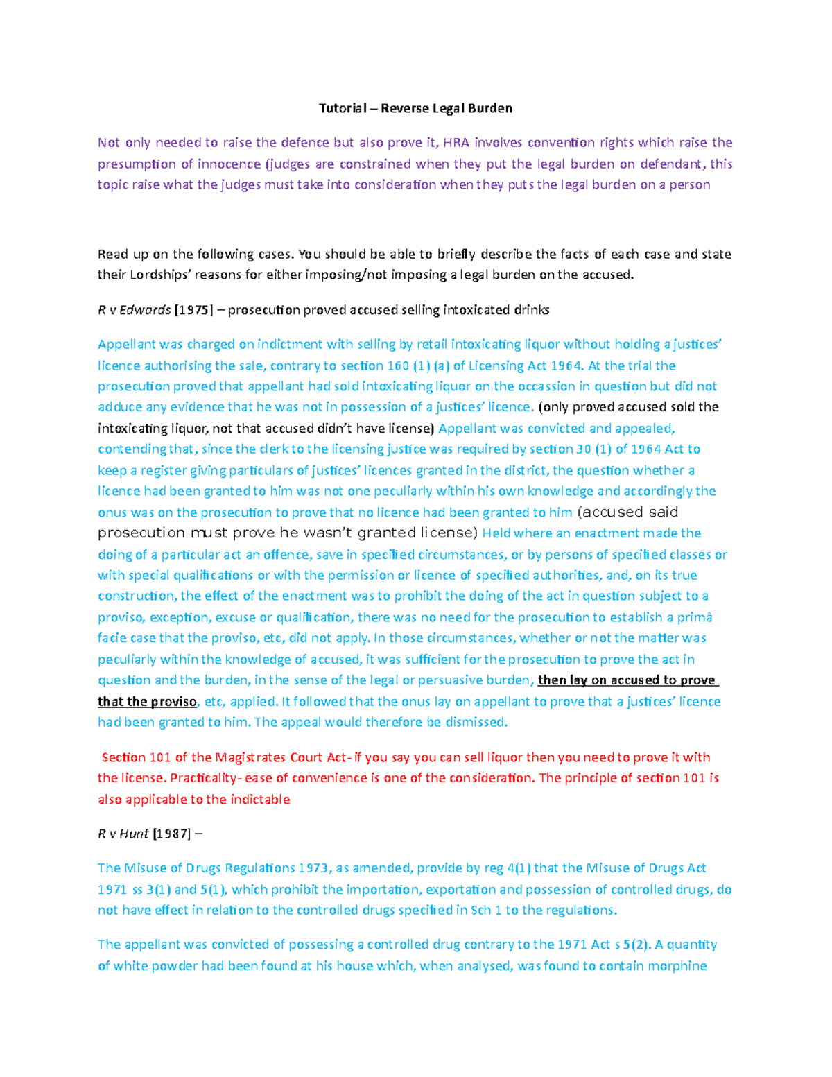 4) Tutorial Reverse Legal Burden Tutorial Reverse Legal Burden