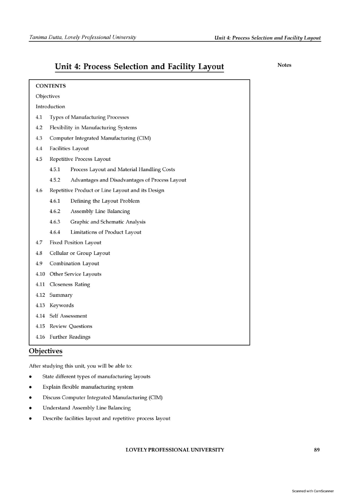 process-selection-facility-layout-mba-studocu