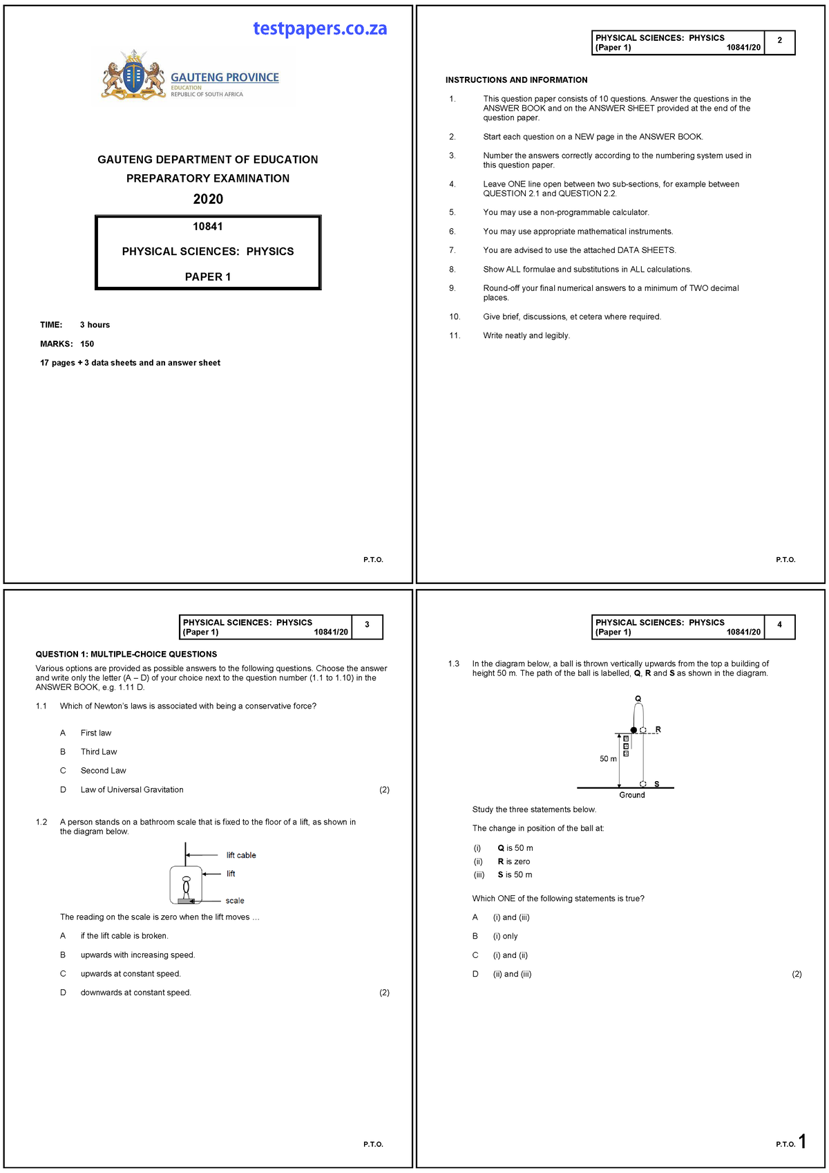 New Past Papers For Paper 1 P T GAUTENG DEPARTMENT OF   Thumb 1200 1697 