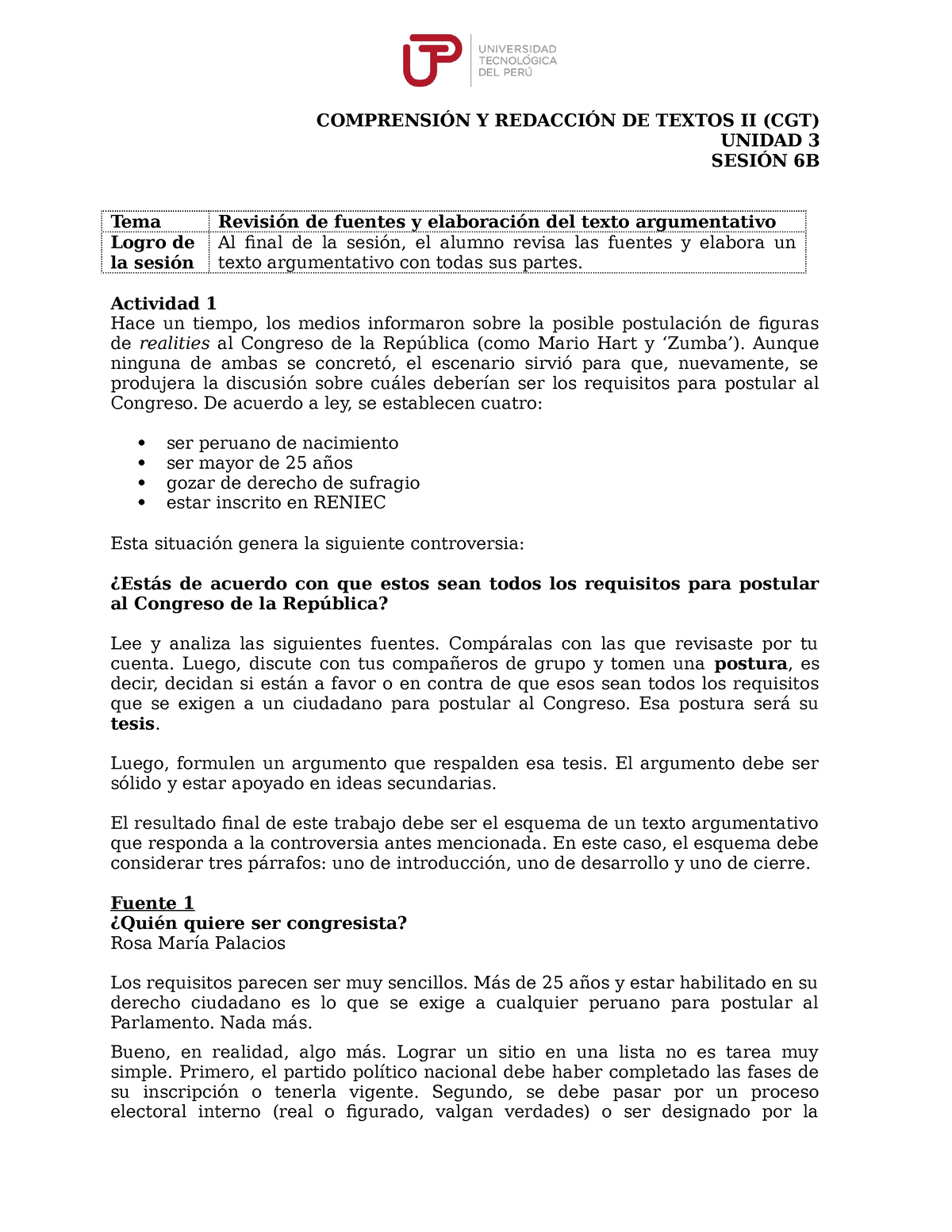 U3 S6 Texto Argumentativo Grupo 7-1 - COMPRENSIÓN Y REDACCIÓN DE TEXTOS ...