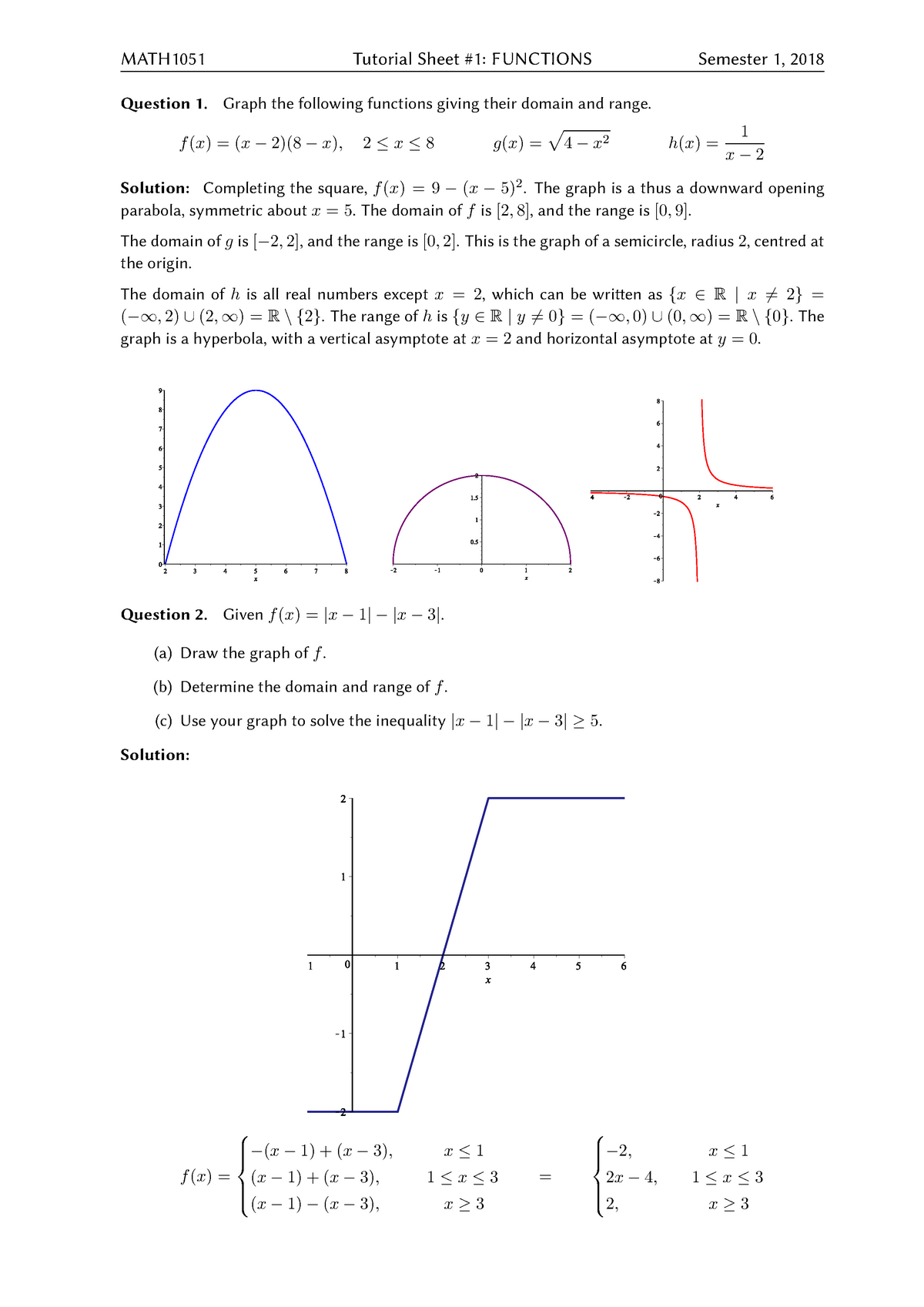 17-01 functions-S - Week 2 tutorial on functions for 1051 - estion 1 ...