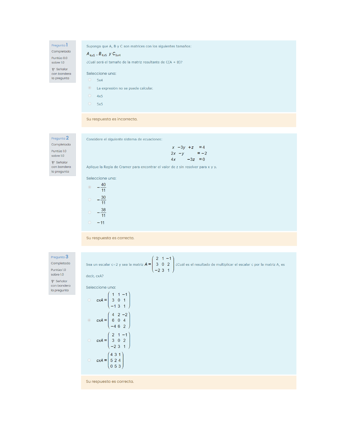 Examen Semana 1 - Algebra Lineal - Studocu