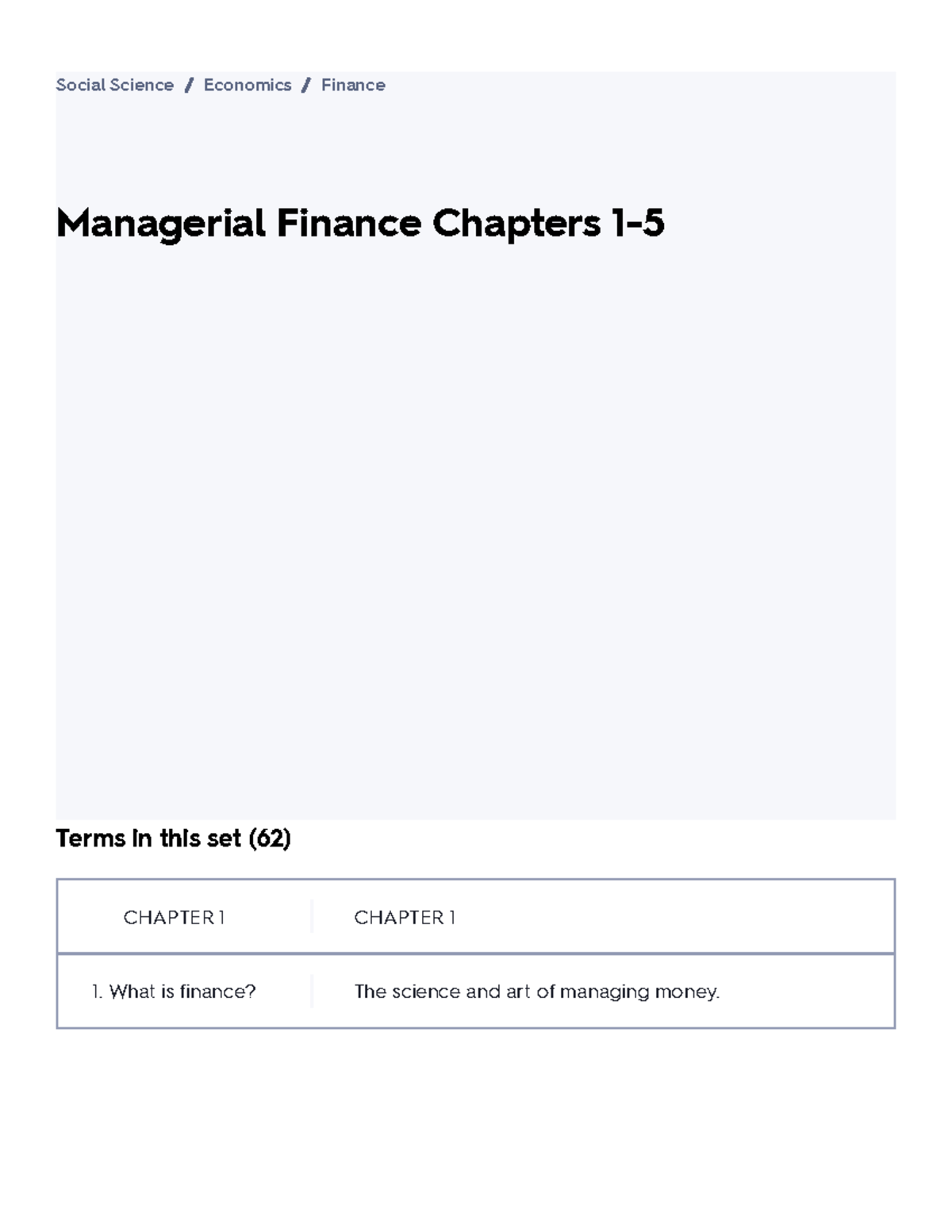 Managerial Finance Chapters 1-5 Flashcards Quizlet - Managerial Finance ...