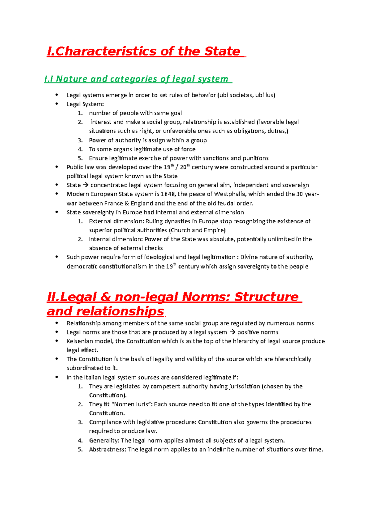 Introduction To The Legal System Module 2 - I Of The State I Nature And ...