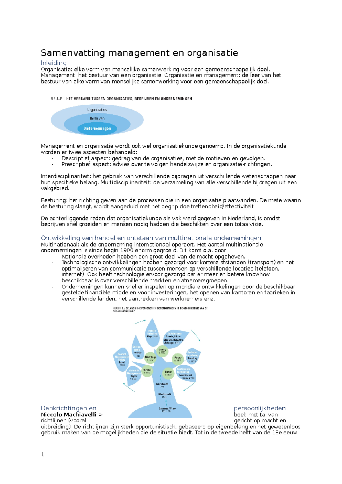 Samenvatting Management En Organisatie - Samenvatting Management En ...