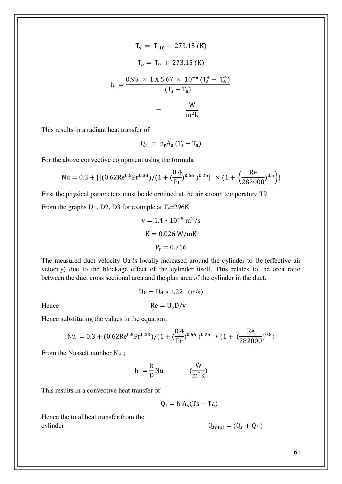 061-064 - To apply the Fourier Rate Equation for steady flow of heat ...