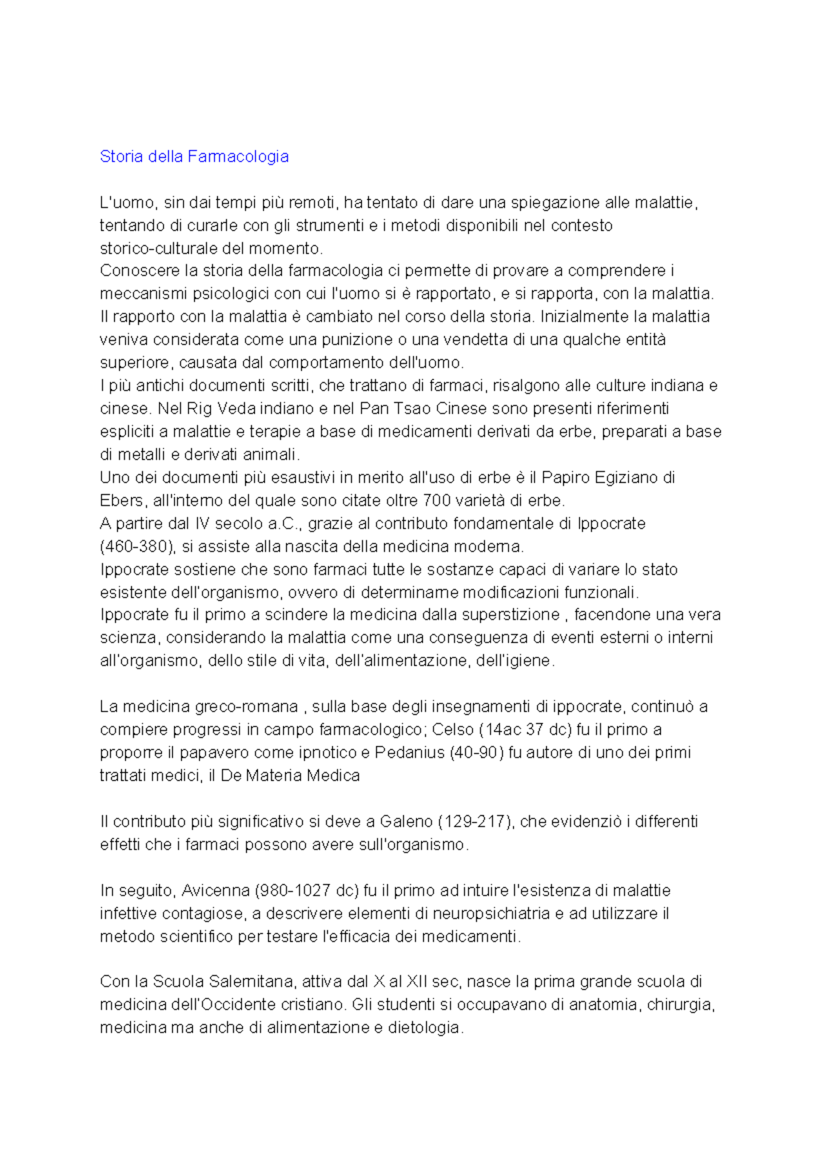 Riassunti Psicofarmacologia Bio14 Unicusano Studocu - 