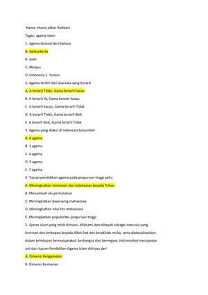 Pertemuan 5 - Materi Tentang MEMBANGUN PARADIGMA QUR’ANI - PERTEMUAN 5 ...