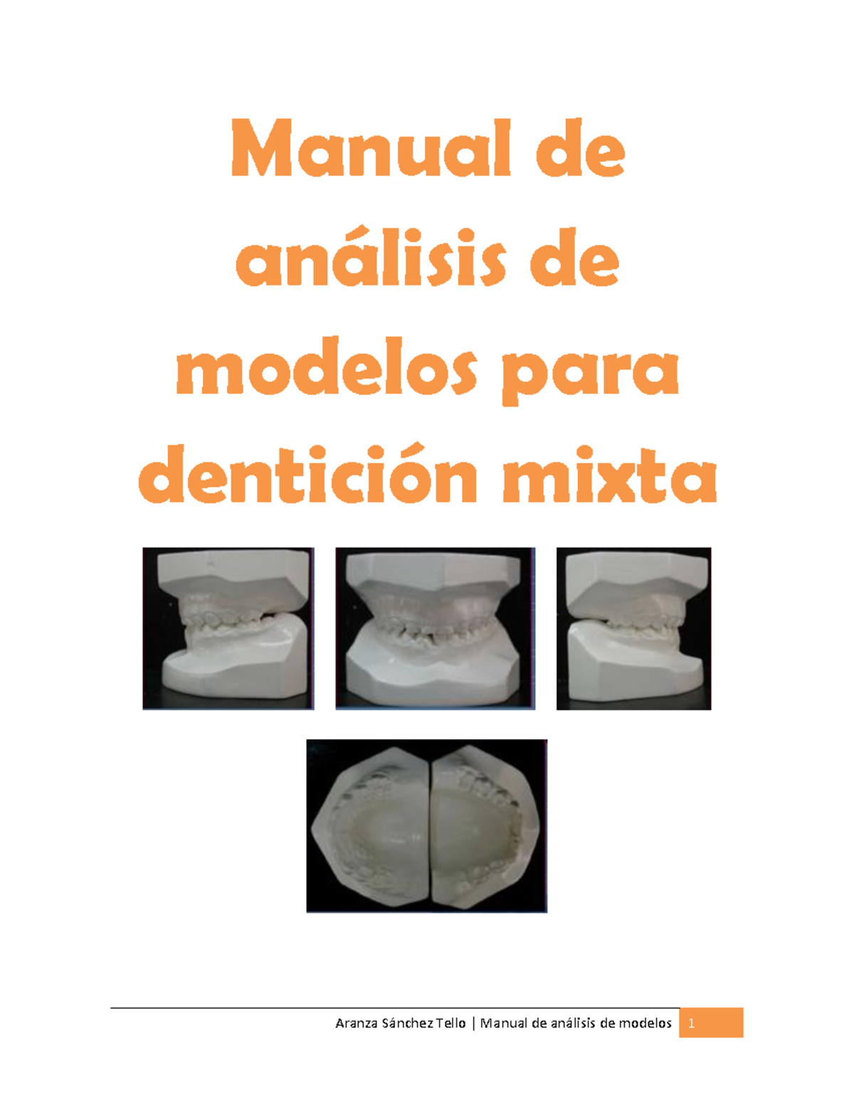 Manual de análisis de modelos para dentición mixta - Manual de análisis ...