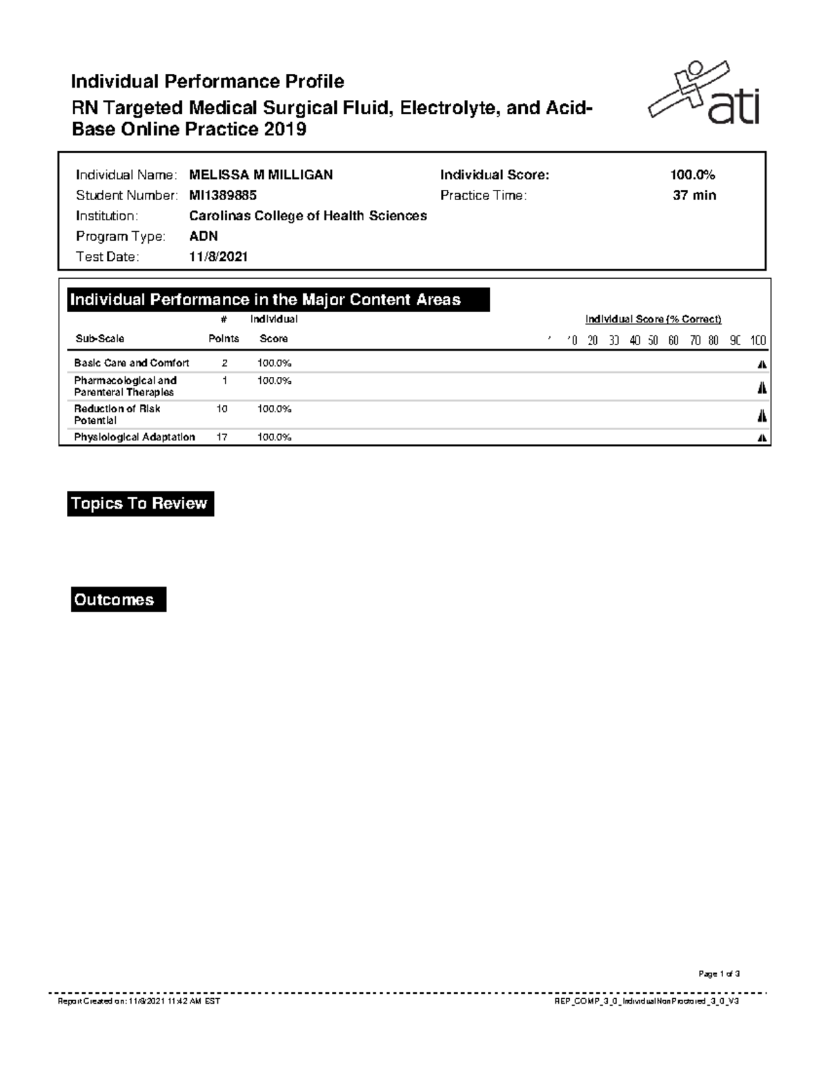 RN Targeted Medical SurgicalFluid Electrolyte and AcidBase Test