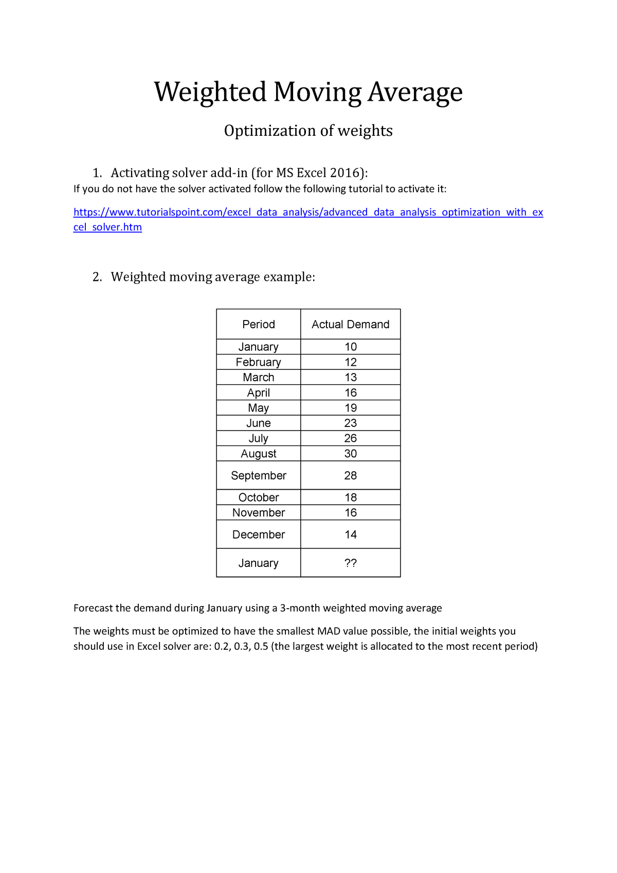 weighted-moving-average-optimization-of-weights-weighted-moving