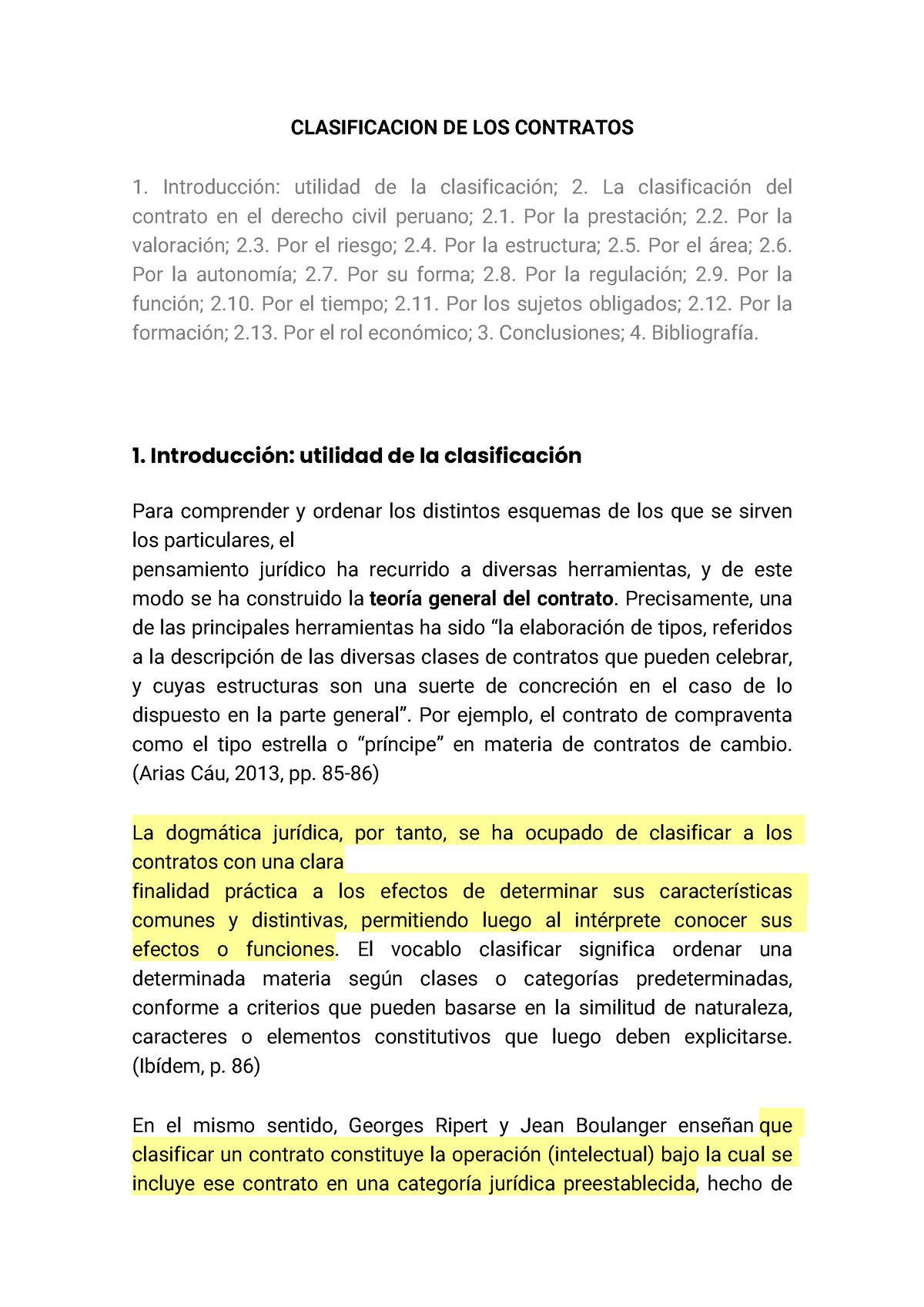 Clasificacion De Los Contratos Clasificacion De Los Contratos Introducción Utilidad De La 9401