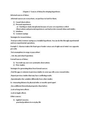 Ch1notes - Notes from Chapter 1 lecture - Chapter 1 Notes Research ...