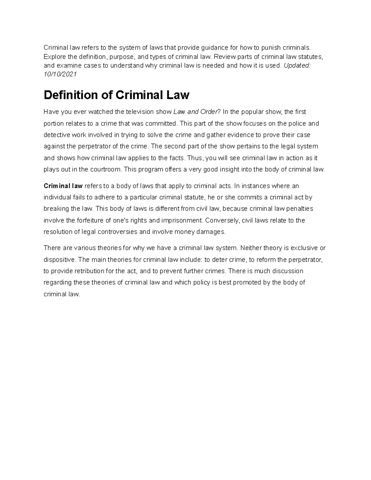 text-book-and-lecture-notes-criminal-law-refers-to-the-system-of-laws