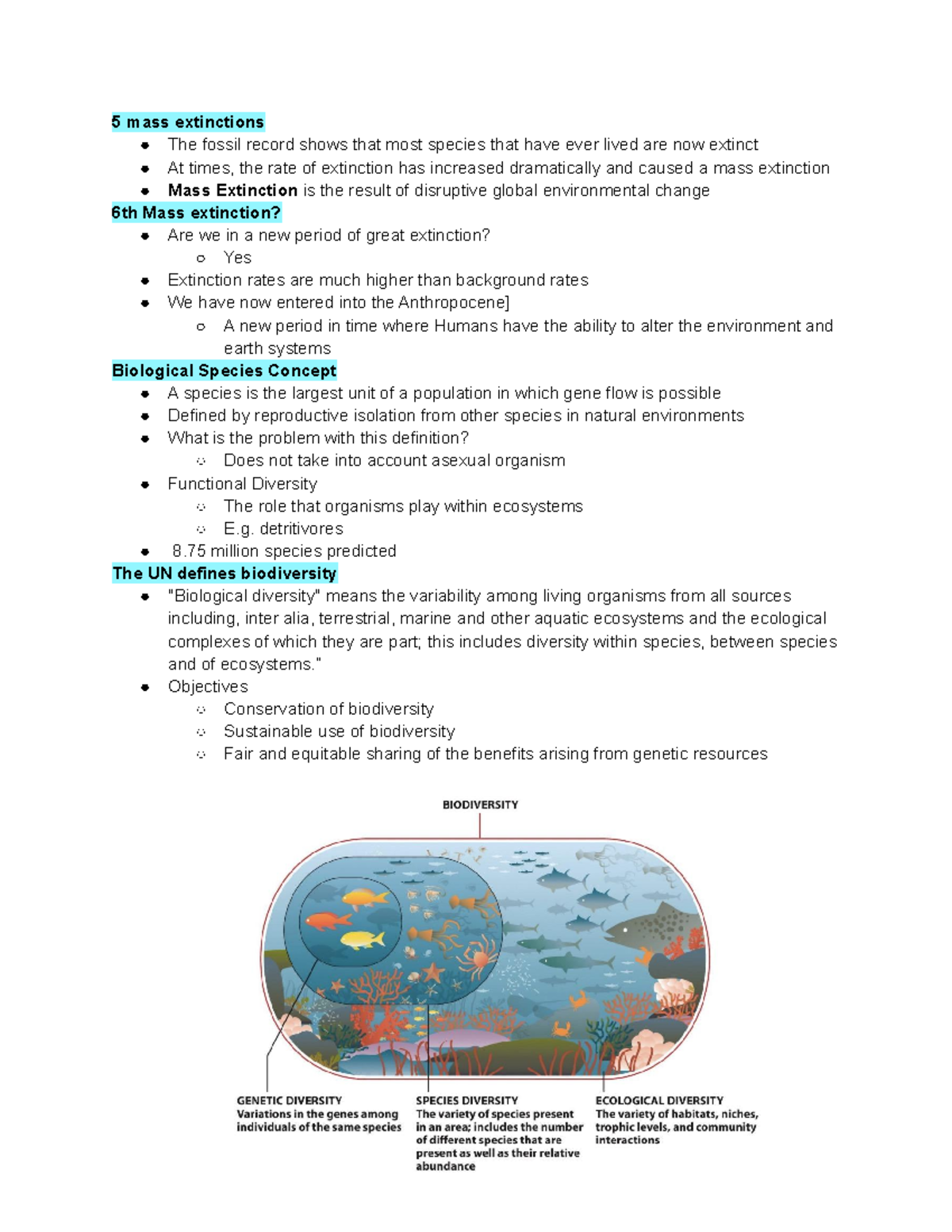 Lecture 2 Age of Extinction 5 mass extinctions The fossil record