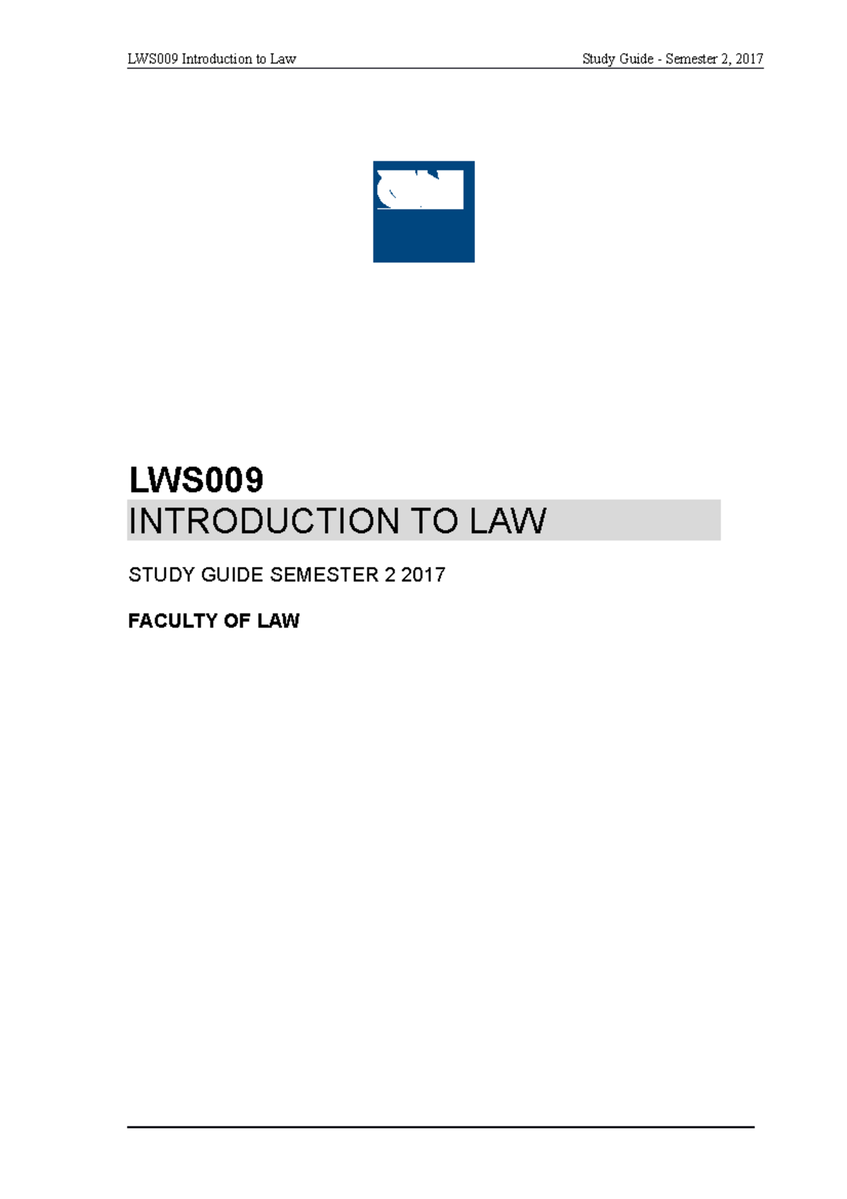 2017-study-guide-lws009-introduction-to-law-lws009-introduction-to