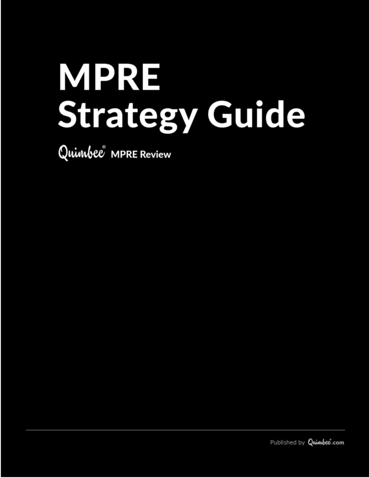 Mprestrategyguide MPRE MPRE Strategy Guide Introduction Table of