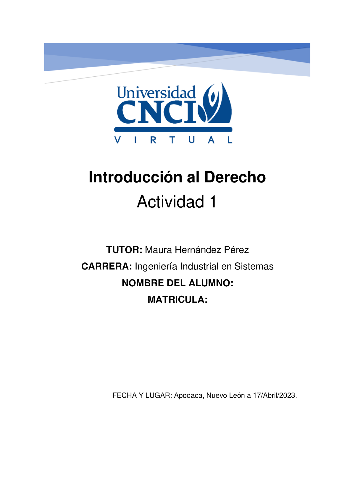 Introduccion Al Derecho Actividad 1 - Introducción Al Derecho Actividad ...